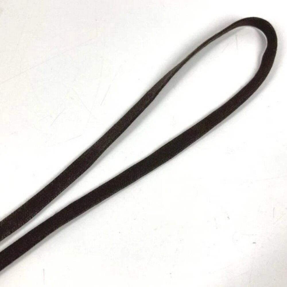 HERMES logo water buffalo Necklace Buffalo horn Brown/Gold - Picture 12 of 13